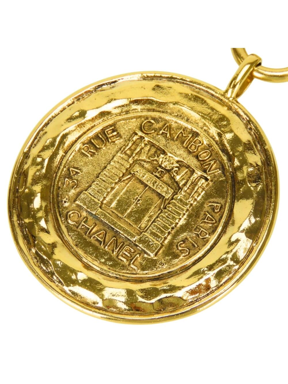 Chanel Cambon Pendant Necklace Metal #244105C11B